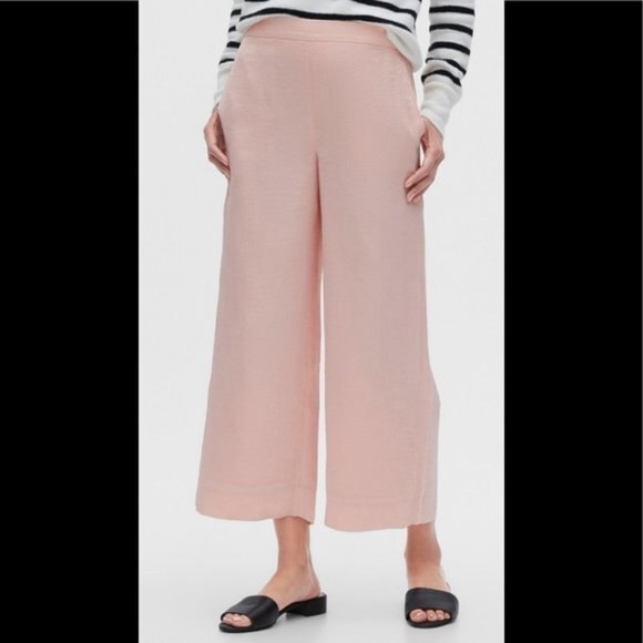 Pink Banana Republic Factory Wide Leg Pants (NWT) - Picture 1 of 4